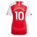 Arsenal Emile Smith Rowe #10 Voetbalkleding Thuisshirt Dames 2023-24 Korte Mouwen